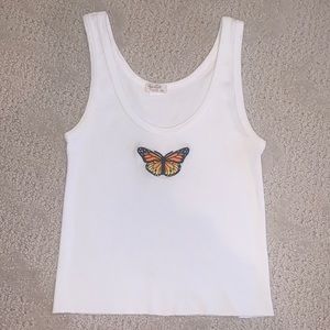 Brandy Melville Butterfly Tank